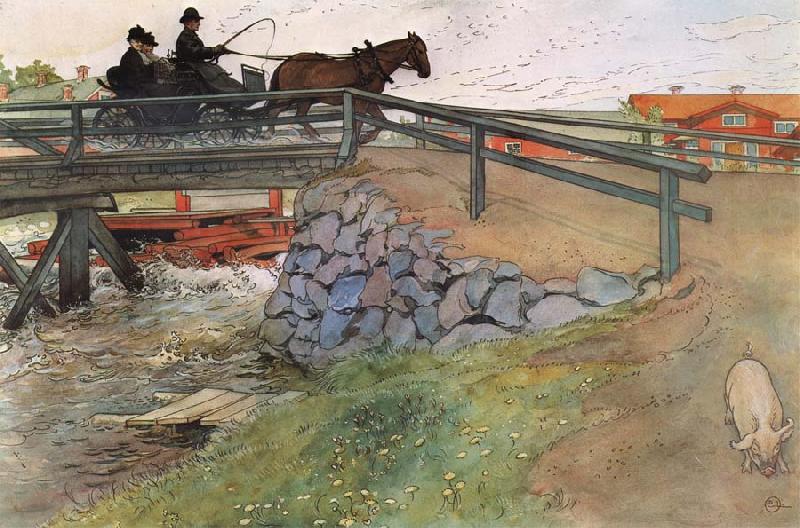 Carl Larsson The Bridge Sweden oil painting art